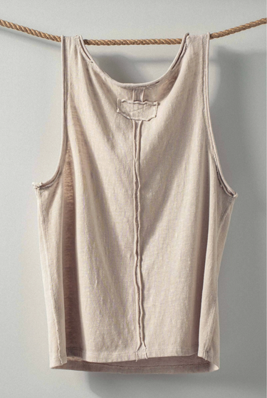 Pigment Dyed Basic Tank- Ivory